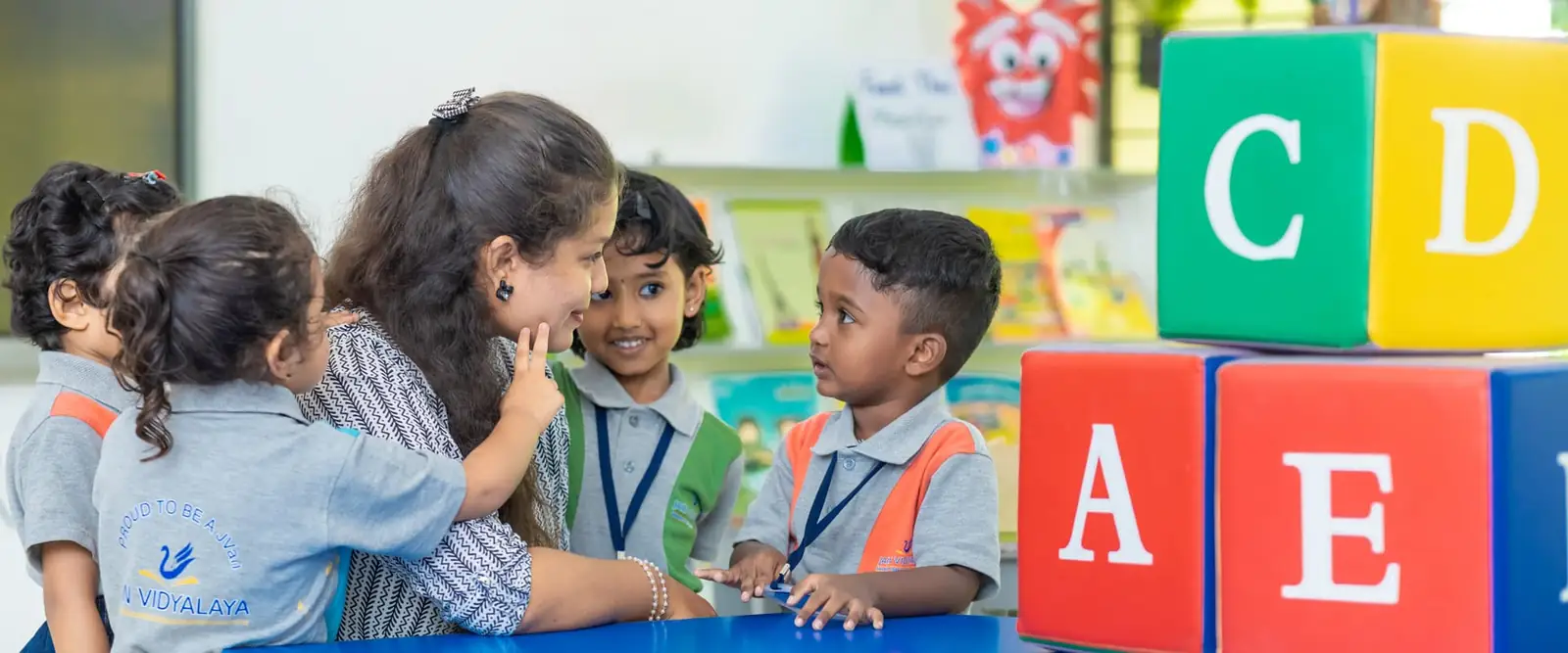Jain Vidyalaya students